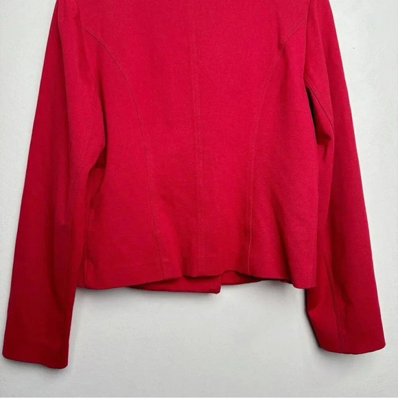 Frank Lyman  Womens Size 6 Double Button Red Cropped Blazer - Picture 14 of 15